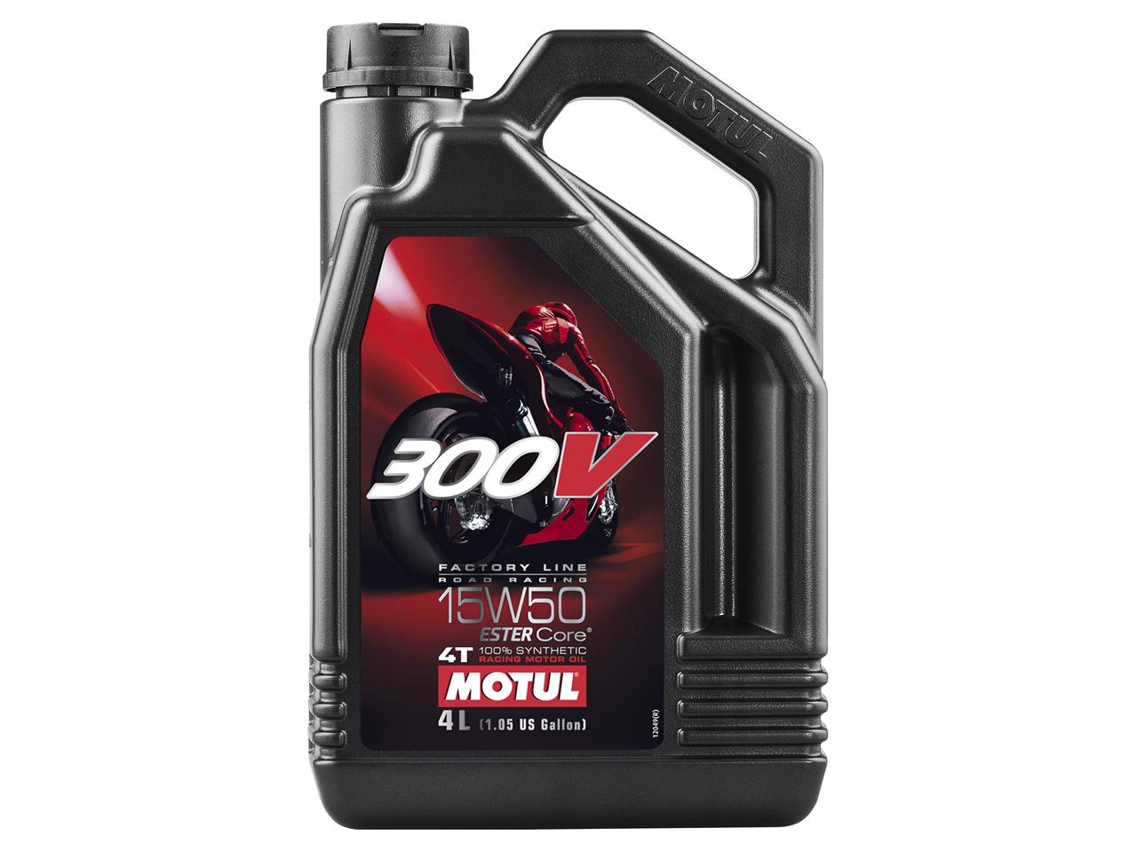 Motul 300V 15W50 Factory Line Road Racing 4T 4 Liter Pro Moto Parts
